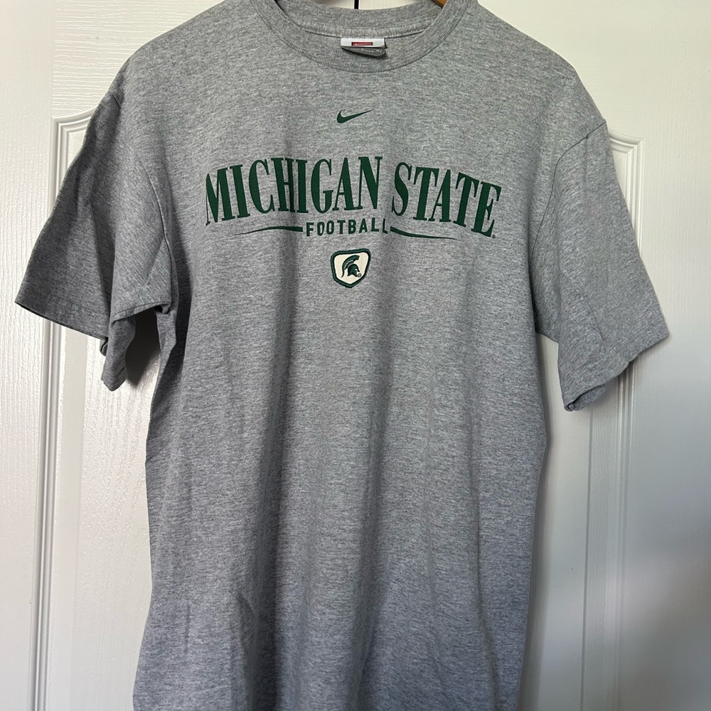 Team Nike Michigan state Spartans t shirt